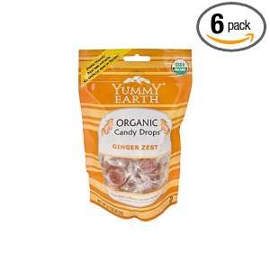Yummy Earth Ginger Yest Drops, Gluten Free, 3.3000 ounces (Pack of6 
