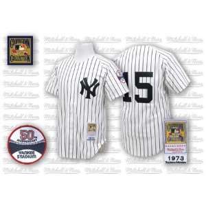 New York Yankees Authentic 1973 Thurman Munson Home Jersey By Mitchell 