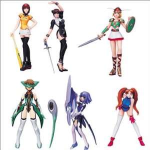  Namco Girls Super Real Figure Part 4 Gashapon 6 Figure Set 