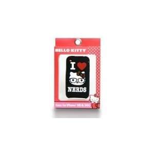 Hello Kitty Sanrio   I Heart Love Nerds Black 3g Iphone 