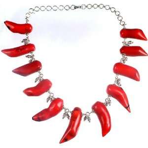  Necklace of Chillies   Sterling Silver 