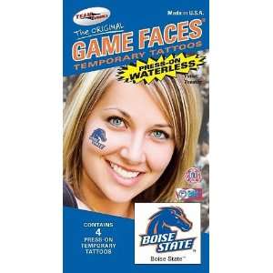  Boise State BSU Broncos Game Faces Waterless Temporary 