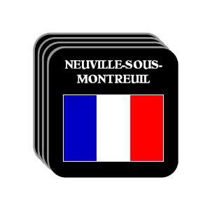  France   NEUVILLE SOUS MONTREUIL Set of 4 Mini Mousepad 