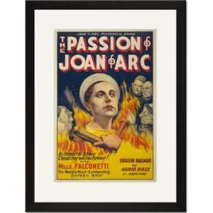   Framed/Matted Print 17x23, The Passion of Joan of Arc