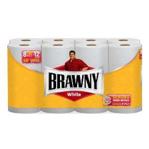  Brawny Giant Roll, White, 8 Count