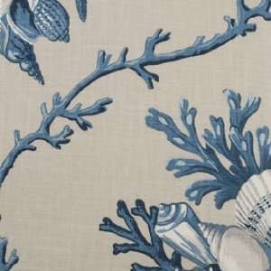  Duralee 21010   50 Natural Blue Fabric Arts, Crafts 