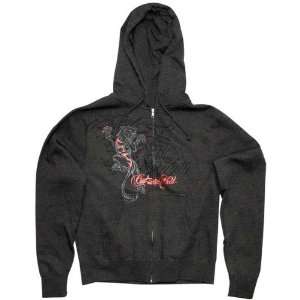  SPEED & STRENGTH CAT OUTA HELL HOODY CHARCOAL SMALL 