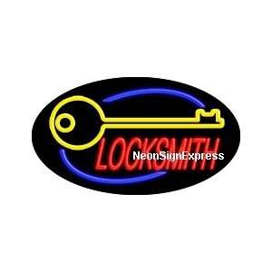  Locksmith Logo Flashing Neon Sign 
