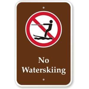  No Waterskiing (with Graphic) High Intensity Grade Sign 