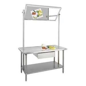 Demo Table, 36 Wide Stainless Steel Top, Without Splash, 72 Long, W 