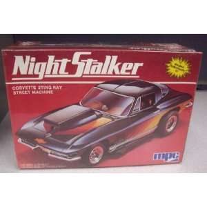 MPC #1 3730 Night Stalker Corvette Stingray 1/25 Scale Plastic Model 
