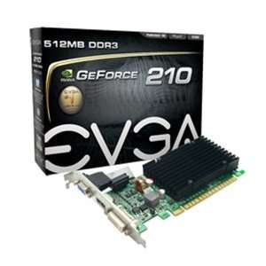  New Evga Video Card 512 P3 1311 KR Geforce 210 512MB DDR3 
