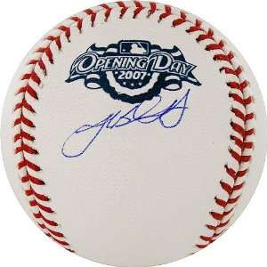  Josh Beckett Autographed 2007 Opening Day Baseball Sports 