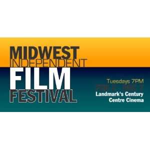  3x6 Vinyl Banner   Midwest Independent Film Festival 