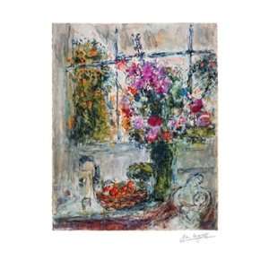  Still Life With Flowers   Poster by Marc Chagall (11 x 12 