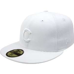  MLB Chicago Cubs White on White 59FIFTY Fitted Cap Sports 