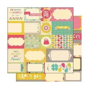  Cosmo Cricket Upcycle Double Sided Elements 12X12 Sheet 