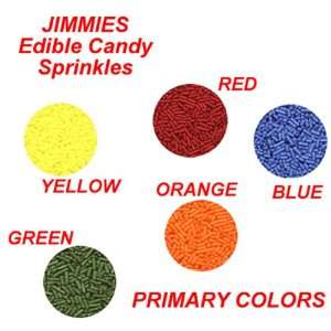 Cake Decorations   Jimmies Sprinkles   Primary   5 Assorted Colors in 