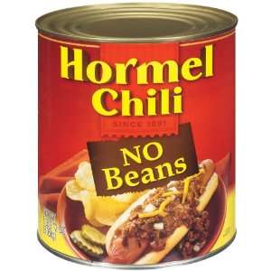 Hormel Chili No Beans, 108 Ounce  Grocery & Gourmet Food