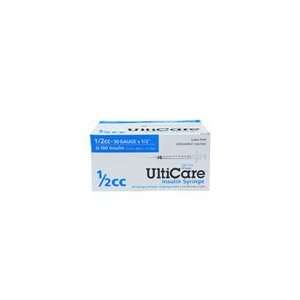  UltiCare U 100 Insulin Syringe, 3/10cc 30g x 1/2, 100/Box 