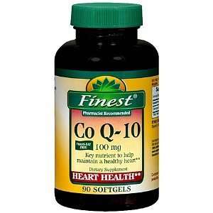  Finest CoQ 10 100mg Softgels, 90 ea Health & Personal 