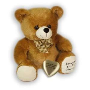 Brown Huggable Heart Teddy Bear Cremation Urn 