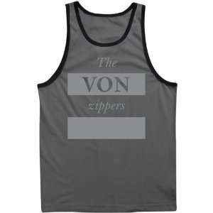  VonZipper The Vons Mens Tank Casual Shirt   Charcoal 