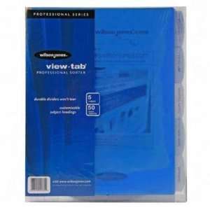 View Tab Sorter, 11x8 1/2, Clear   11x8 1/2, Clear(sold in 