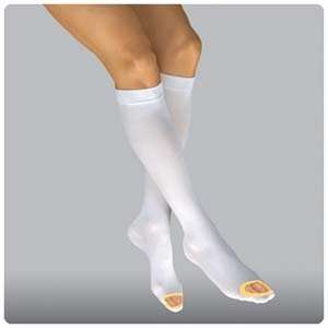 Anti Embolism Elastic Stocking, Knee High Nylon, Medium, Regular, Box 