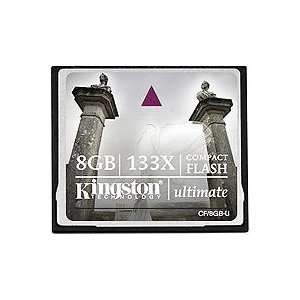  Kingston Ultimate 8 GB 133x CompactFlash Memory Card CF 