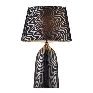  Dimond D1449P Marietta Table Lamp, Silver and Black With 