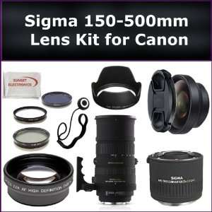 Sigma 150 500mm f/5 6.3 DG OS HSM APO Autofocus Lens Kit 