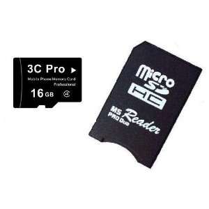  3C Pro 16GB 16G microSD microSDHC Memory Card Class 4 with 