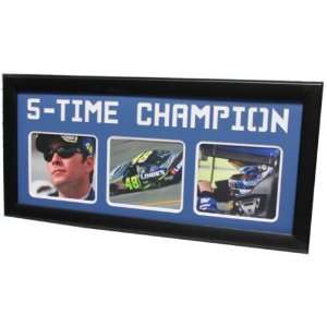  Jimmie Johnson Five Time Champion 15x35 Frame Case Pack 3 
