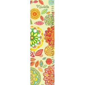  Radiant Flowers Growth Chart Baby