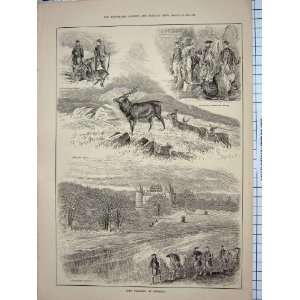  1886 DEER STALKING INVERARY SCOTLAND SPORT HUNTING