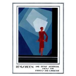   Sheen   Vintage Art Deco Fashion Advert, 1920s   15.6x11.7 inches