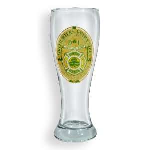 Firefighters, Genuine Irish   23 Oz. Pilsner Beer Glass 