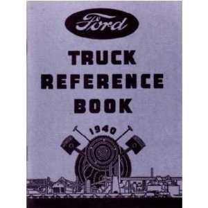  1940 FORD TRUCK V 8 V8 Car Owners Manual User Guide 
