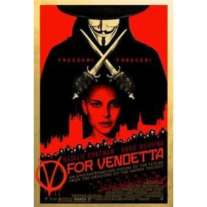  V For Vendetta Original 27x40 Double Sided Movie Poster 