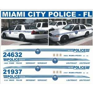  BILL BOZO MIAMI, FL CITY POLICE DECALS
