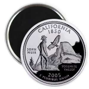 Creative Clam California State Quarter Mint Image 2.25 Inch Fridge 