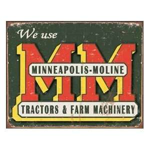    Tin Sign   Minneapolis Moline Tractors Logo 