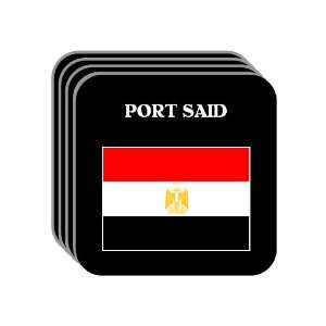 Egypt   PORT SAID Set of 4 Mini Mousepad Coasters 