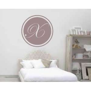   Letter X Monogram Letters Vinyl Wall Decal Sticker Mural Quotes Words