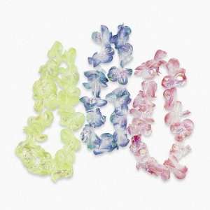   Iridescent Flower Leis   Costumes & Accessories & Leis and Hula Skirts