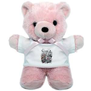  Teddy Bear Pink Live For Rock Guitar Skull Roses and 