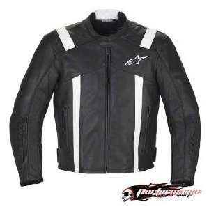  Alpinestars Rod Jacket , Color Black/White, Size 3XL 