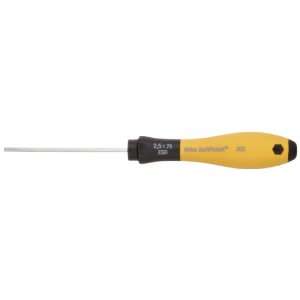  Wiha 30240 Slotted Screwdriver, ESD Safe with SoftFinish 