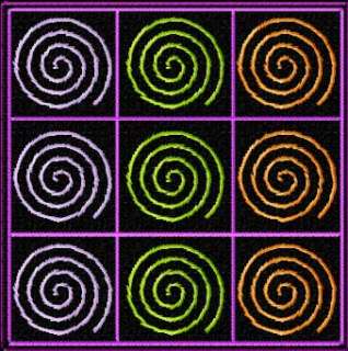 This auction is for 16 spiral quilt motif designs for machine 